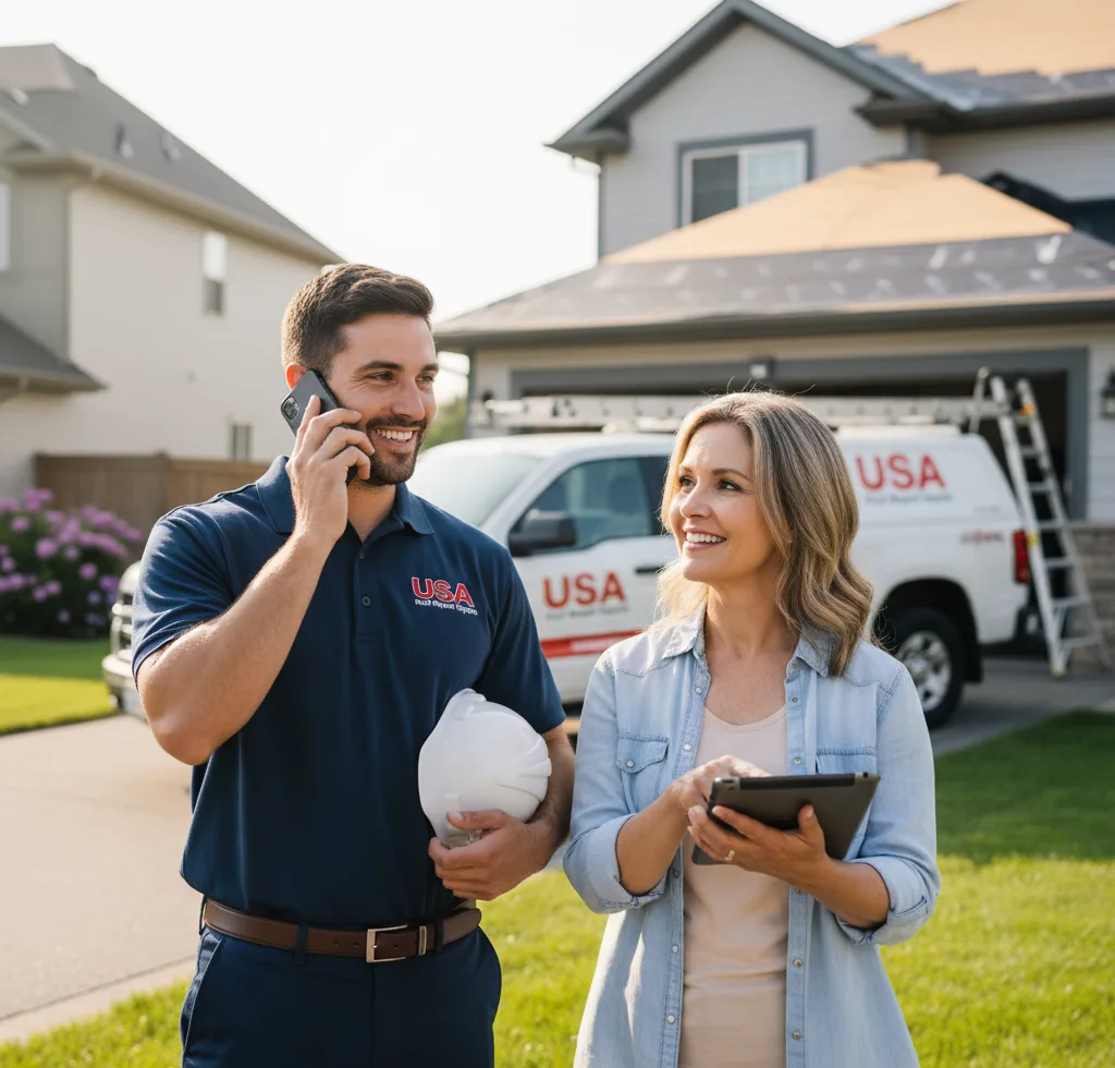 USA Roof Repair Experts customer support in Luther